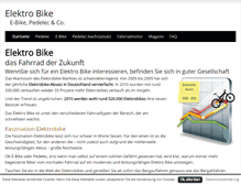 Tablet Screenshot of elektro-bike.biz